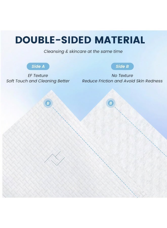 50PCS Disposable Face Towels XL, Soft Biodegradable Facial Towels for Daily Skincare, Cleansing and Makeup Removal - Image 4